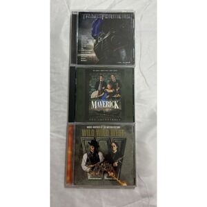 LOT OF 3 MOTION PICTURE MUSIC‎ CD'S TRANSFORMERS, MAVERICK. WILD WILD WEST